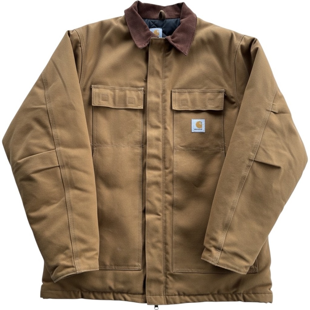 Carhartt Jacket Mens 44 Tall C03 Traditional Arctic Coat Brown Canvas‎ EUC